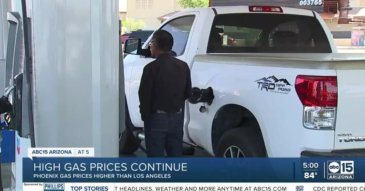 AAA: Average cost of gas in Phoenix reaches $5 a gallon overnight