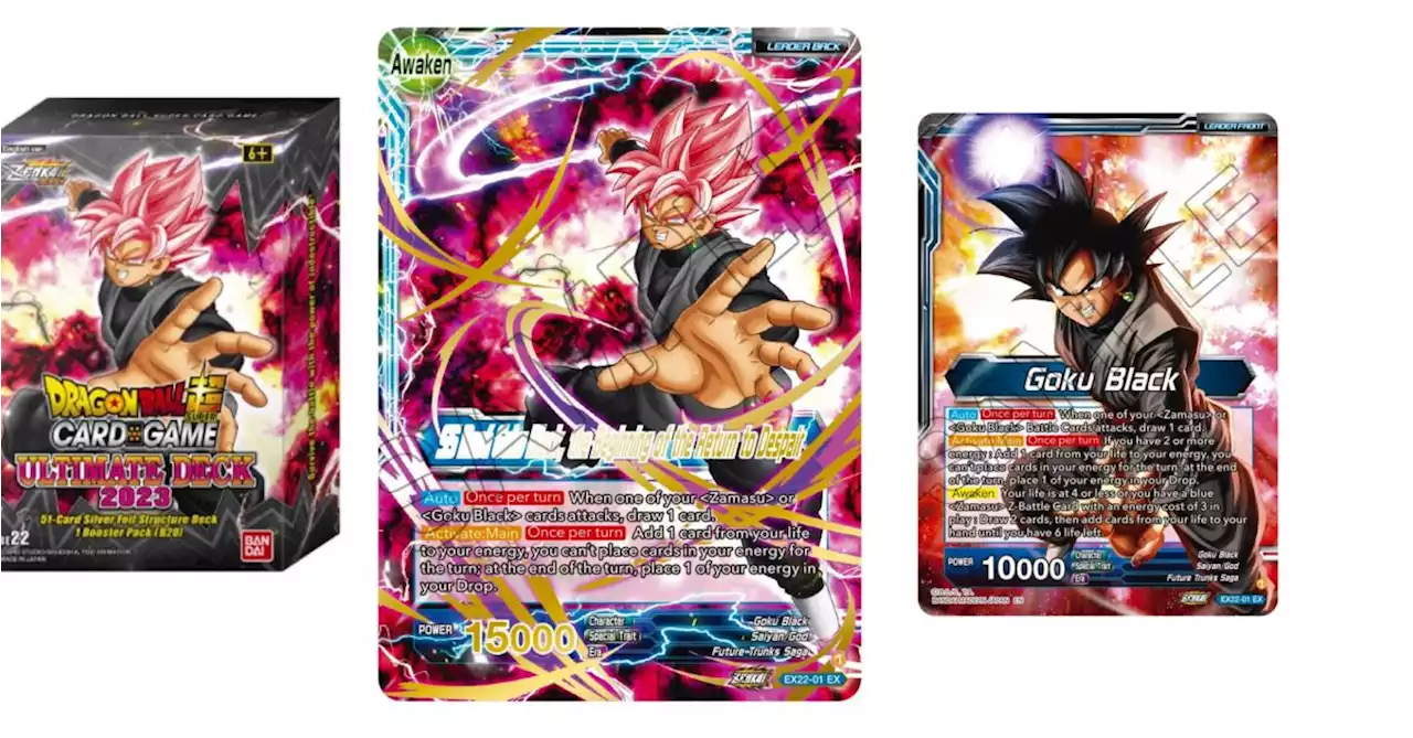 Dragon Ball Super Reveals Ultimate Deck 2023: Goku Black Leader