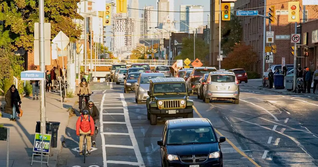 A group is campaigning to get rid of bike lanes on several major Toronto streets