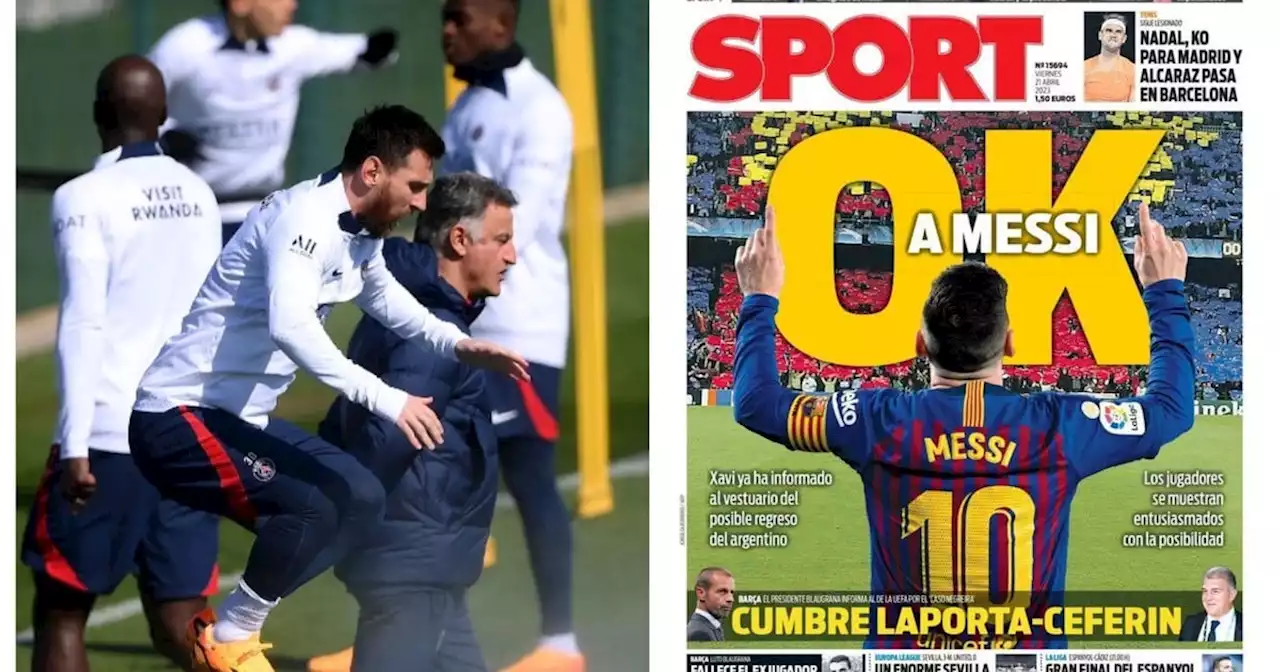 La fuerte tapa de Sport por el futuro de Messi