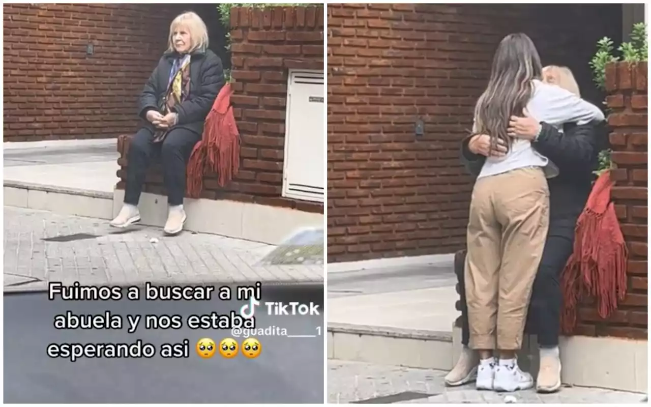 TikTok: la tierna espera de una abuela por sus nietas se vuelve viral