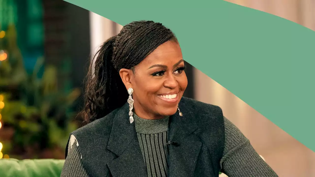 Michelle Obama’s braided protective style has a curly twist