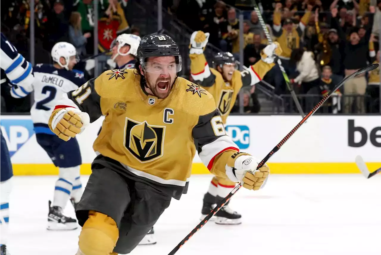 Stephenson scores winner as Golden Knights tie series with 5-2 victory over Jets