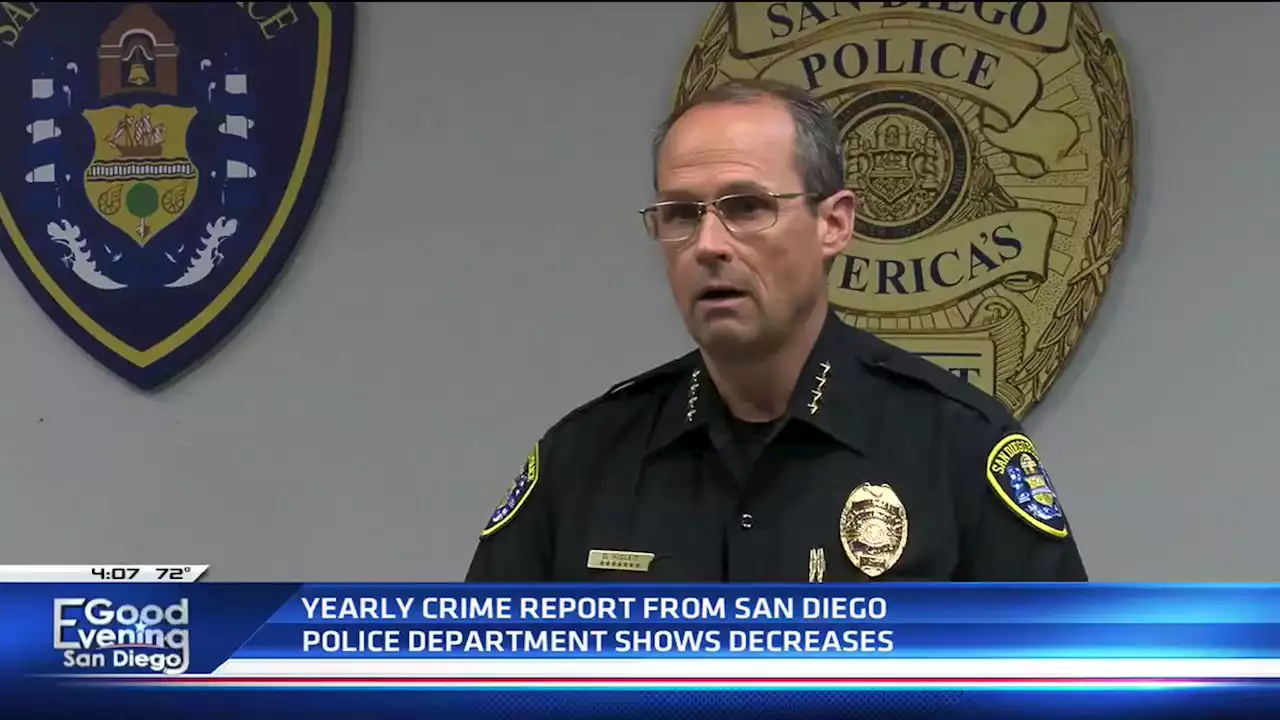 San Diego Police Dept. crime statistics reveal 7.5% decrease in 2022 -