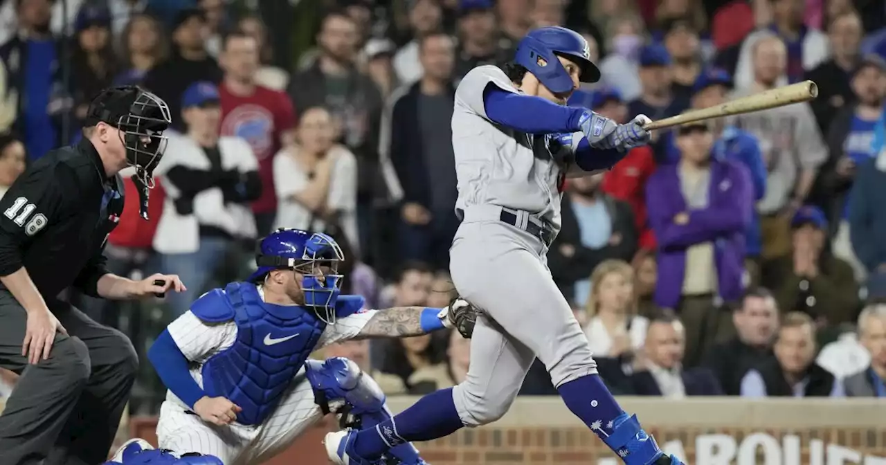 James Outman's grand slam in ninth inning lifts Dodgers over Cubs