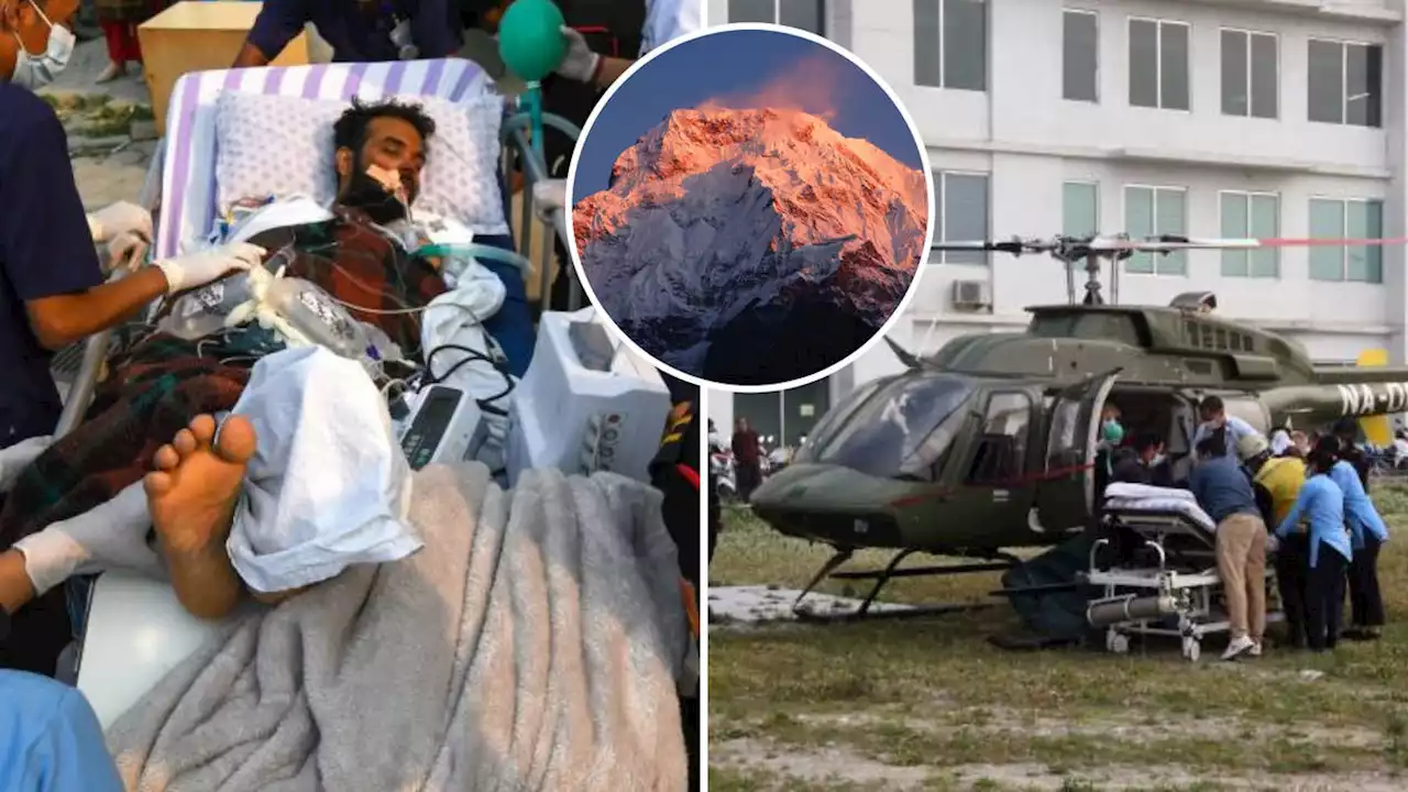 Indian climber found alive three days after plunging into 300-metre deep crevasse on Nepal's Mount Annapurna