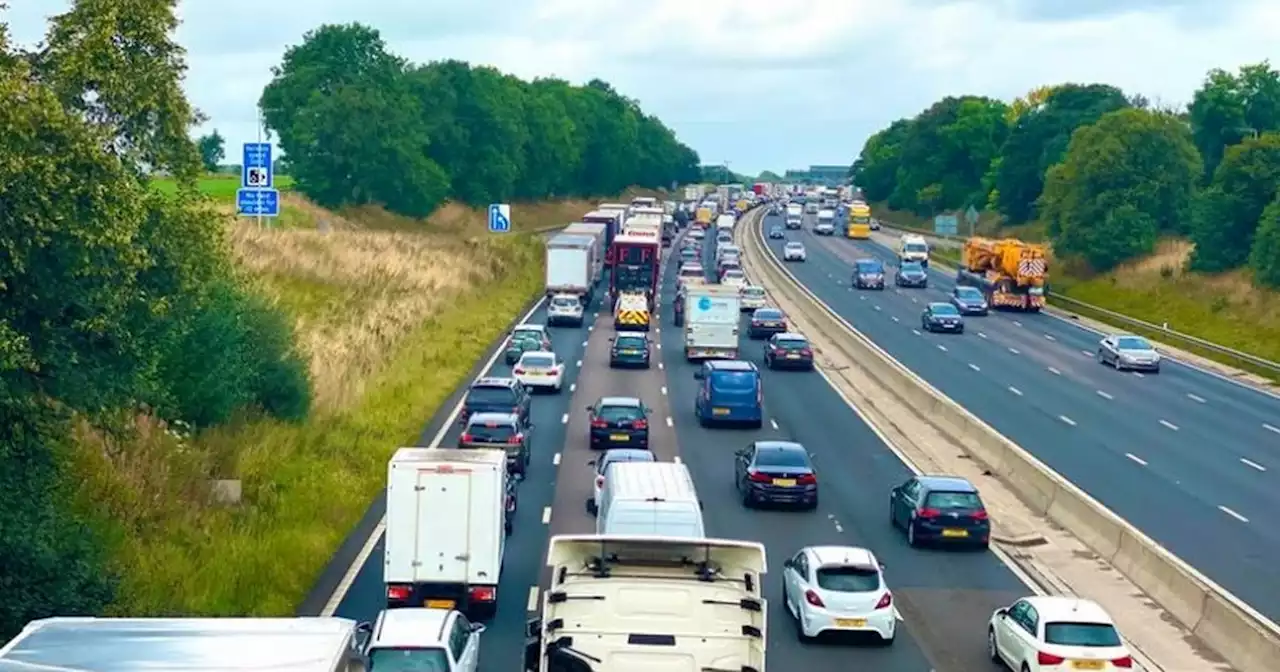 M6 tanker and car crash causes hour-long delays and six mile queues