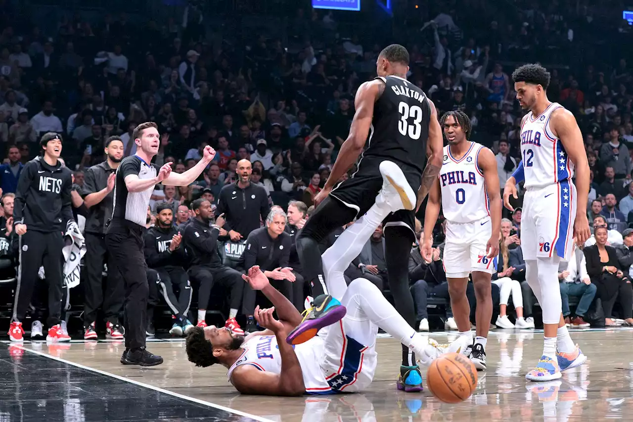 76ers’ Joel Embiid won’t be suspended for crotch kick as Nets fume