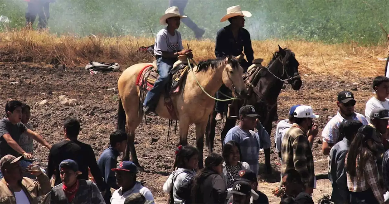 Rechazan carrera de caballos en fiestas patronales de la comunidad San Luis Rey en Celaya