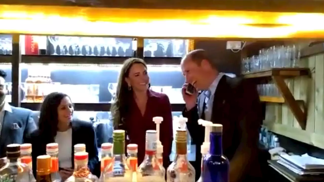 Prince William hilariously takes customer's call at Indian restaurant