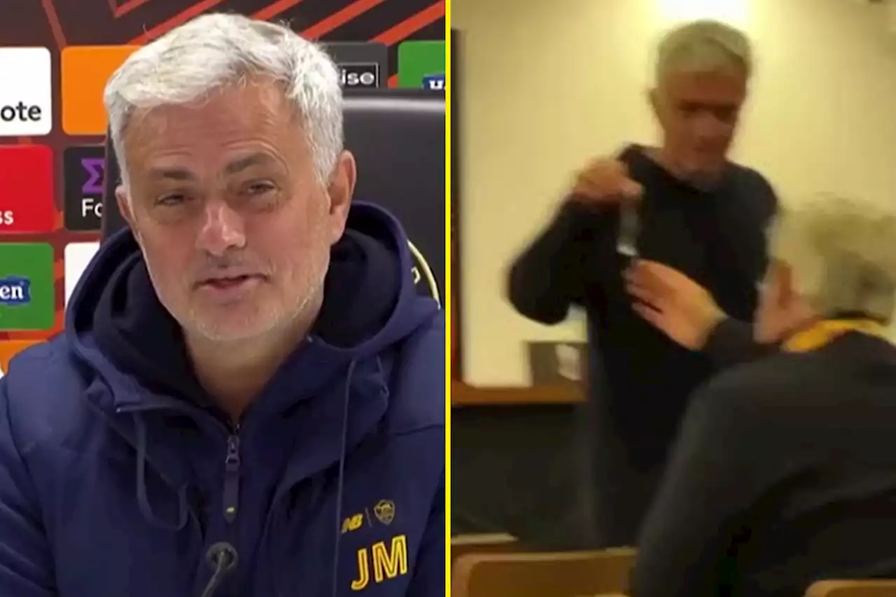 Mourinho mocks Dutch journalist with keychain after classic press conference