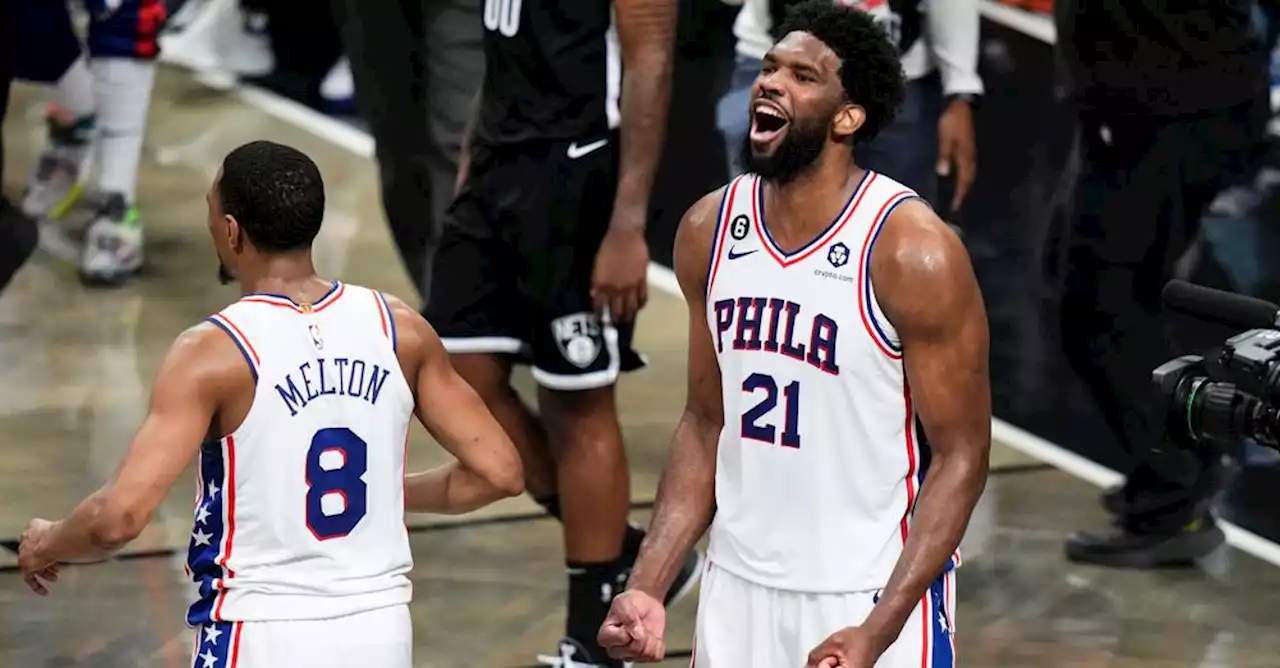 Joel Embiid gets key block as Philadelphia 76ers take commanding 3-0 lead over Brooklyn Nets | TSN