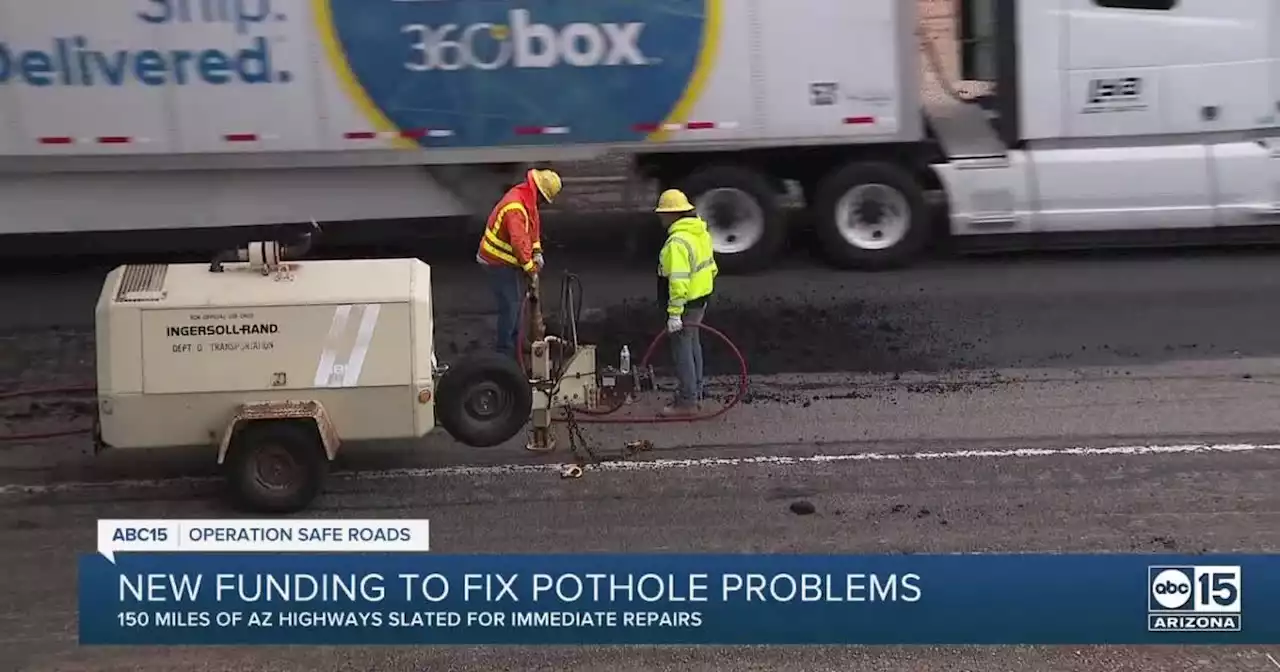 Arizona transportation board approves pothole freeway repairs