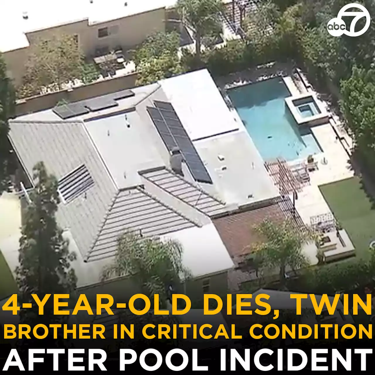 4-year-old dead, twin in critical condition after both found unresponsive in Porter Ranch pool