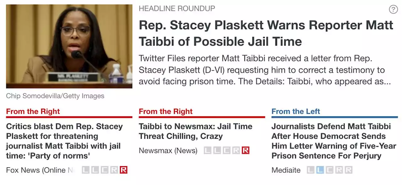 Rep. Stacey Plaskett Warns Reporter Matt Taibbi of Possible Jail Time