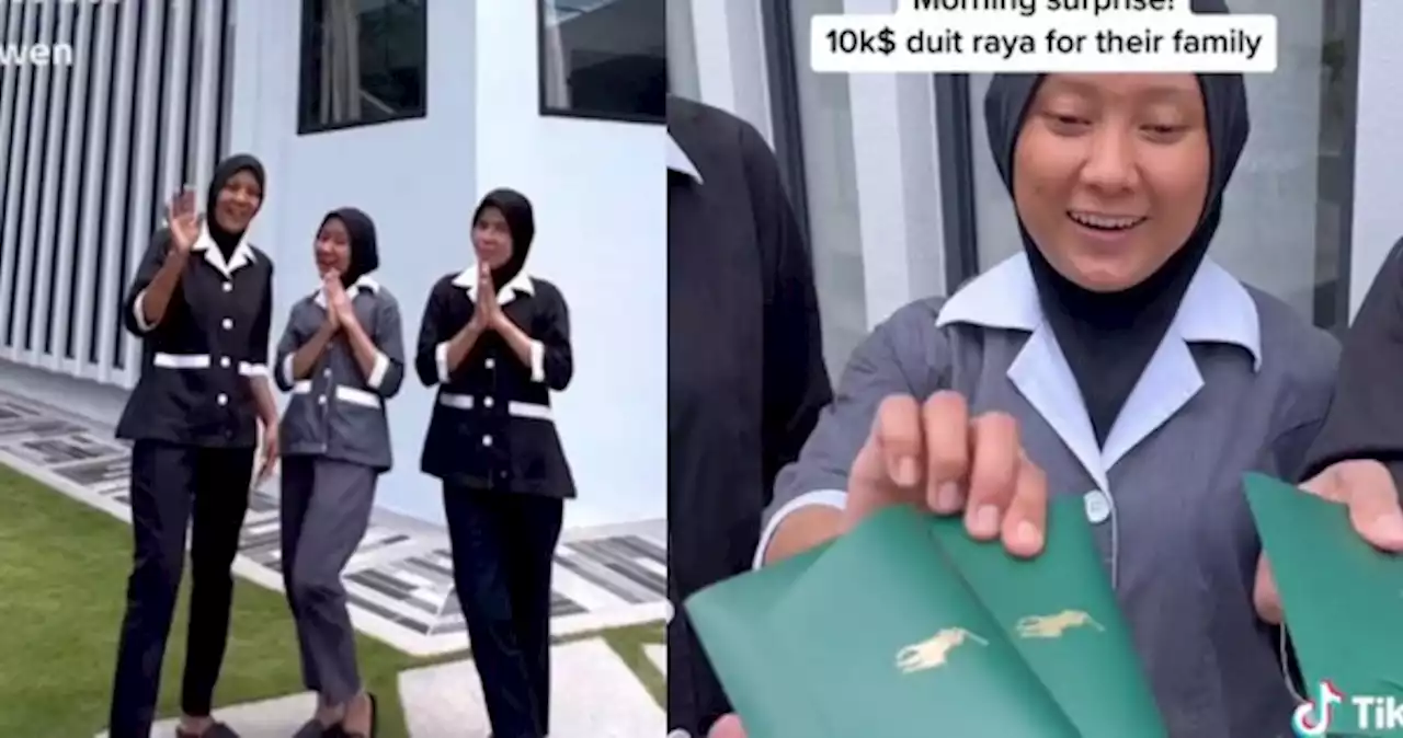 This made my day: Woman treats 3 maids to lavish holiday, gives them $3,000 cash each for Hari Raya