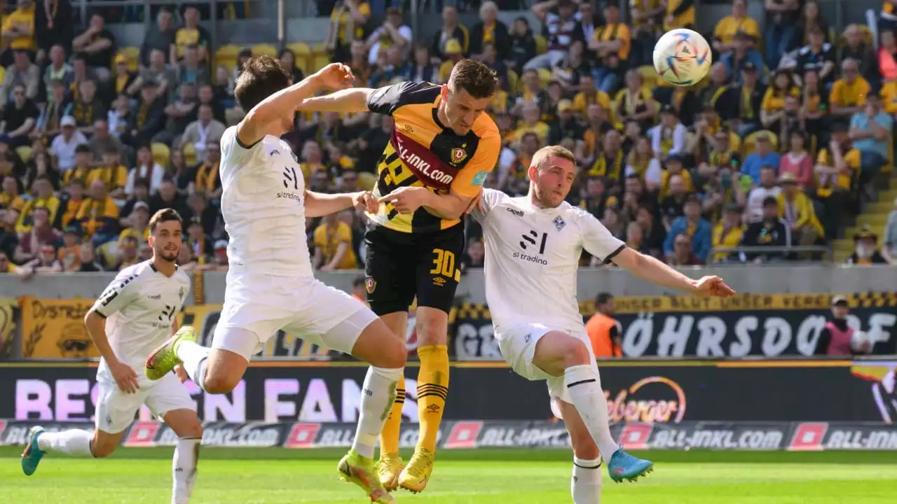 Kutschke köpft Dynamo Dresden zum 2:1-Sieg gegen Mannheim!