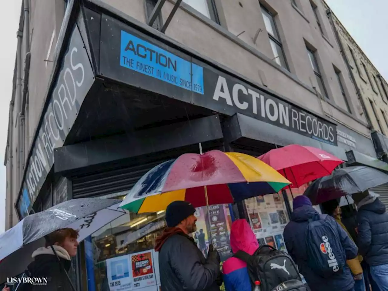 Music fans brave the rain for Record Store Day in Preston