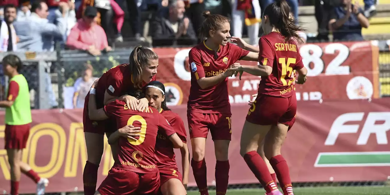 La Roma femminile batte la Juve: scudetto a un passo, quando può arrivare