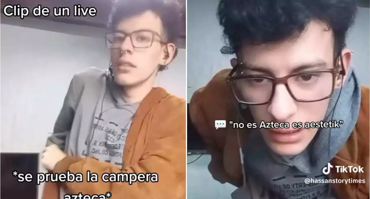 TikTok: 'Es aesthetic, no azteca' corrigen a influencer en plena transmisión