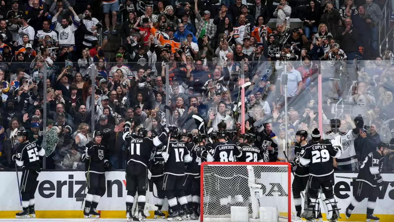 Trevor Moore’s OT power-play goal gives Kings win over Oilers