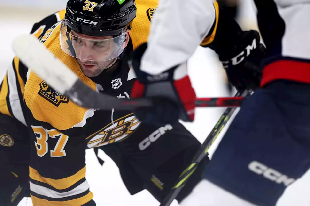 Bergeron doesn’t travel with Bruins for games in Florida