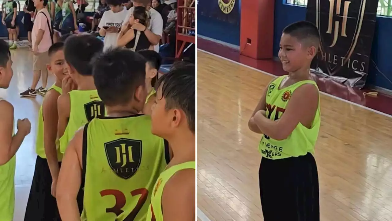 Doug Kramer proud of son Gavin for being named 'player of the game' in basketball match