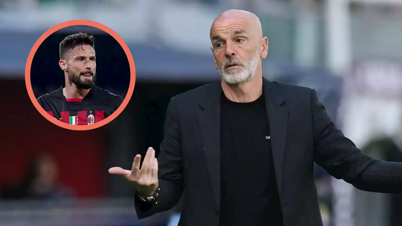 Pioli perde Giroud: 'Problema al tendine del polpaccio, niente Milan-Lecce' | Goal.com Italia