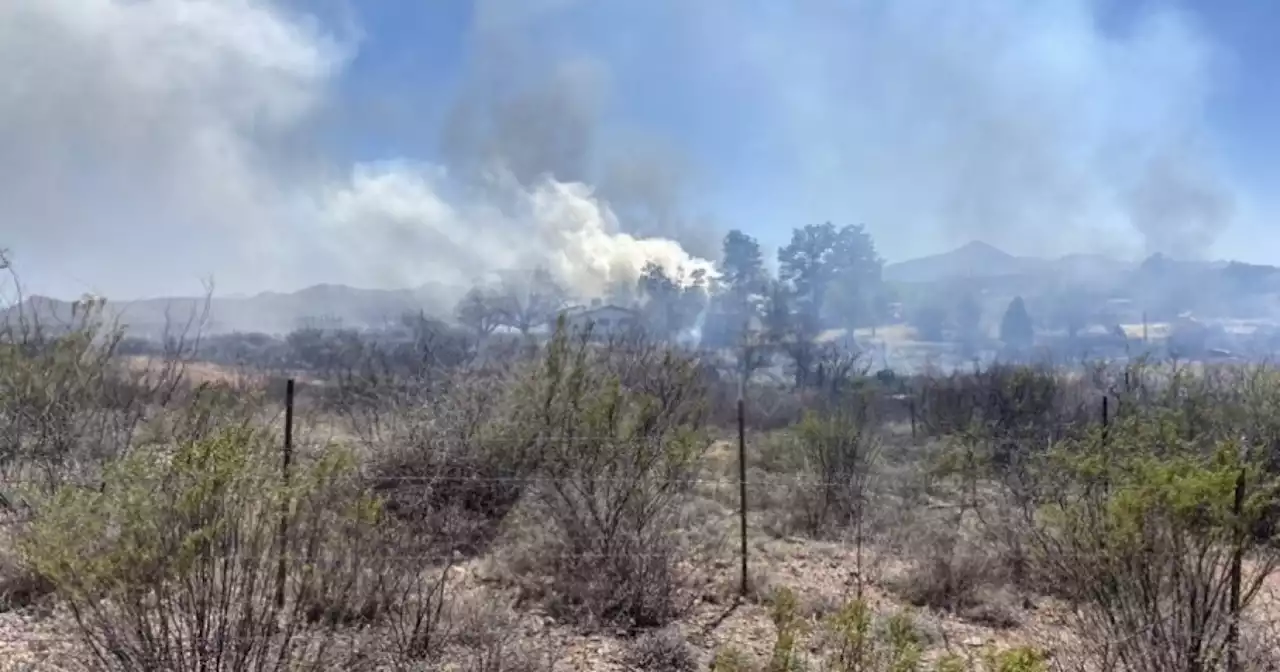 Border Fire near Naco, Ariz. moves from structures to wildland