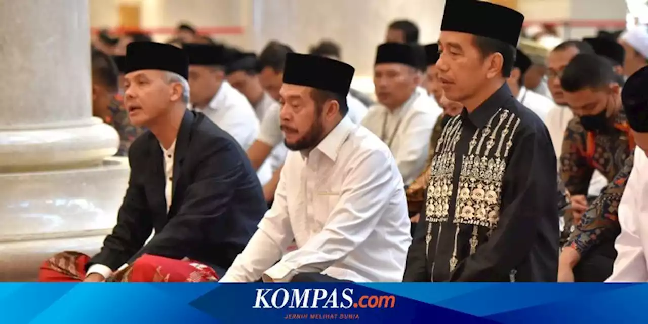 Momen Jokowi dan Ganjar Nyaris Selalu Bersama Sejak Pengumuman Capres PDI-P hingga Shalat Ied