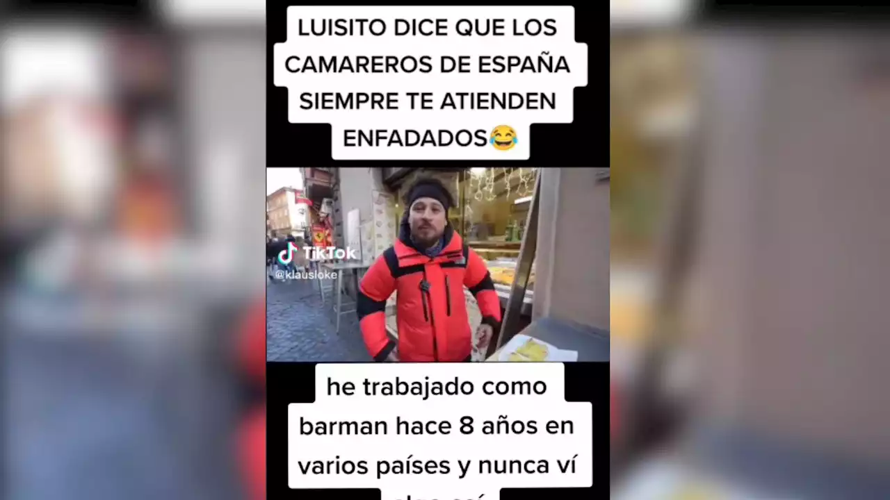 Un conocido youtuber pregunta por qué 'siempre están malhumorados' los camareros españoles y la respuesta no tiene réplica