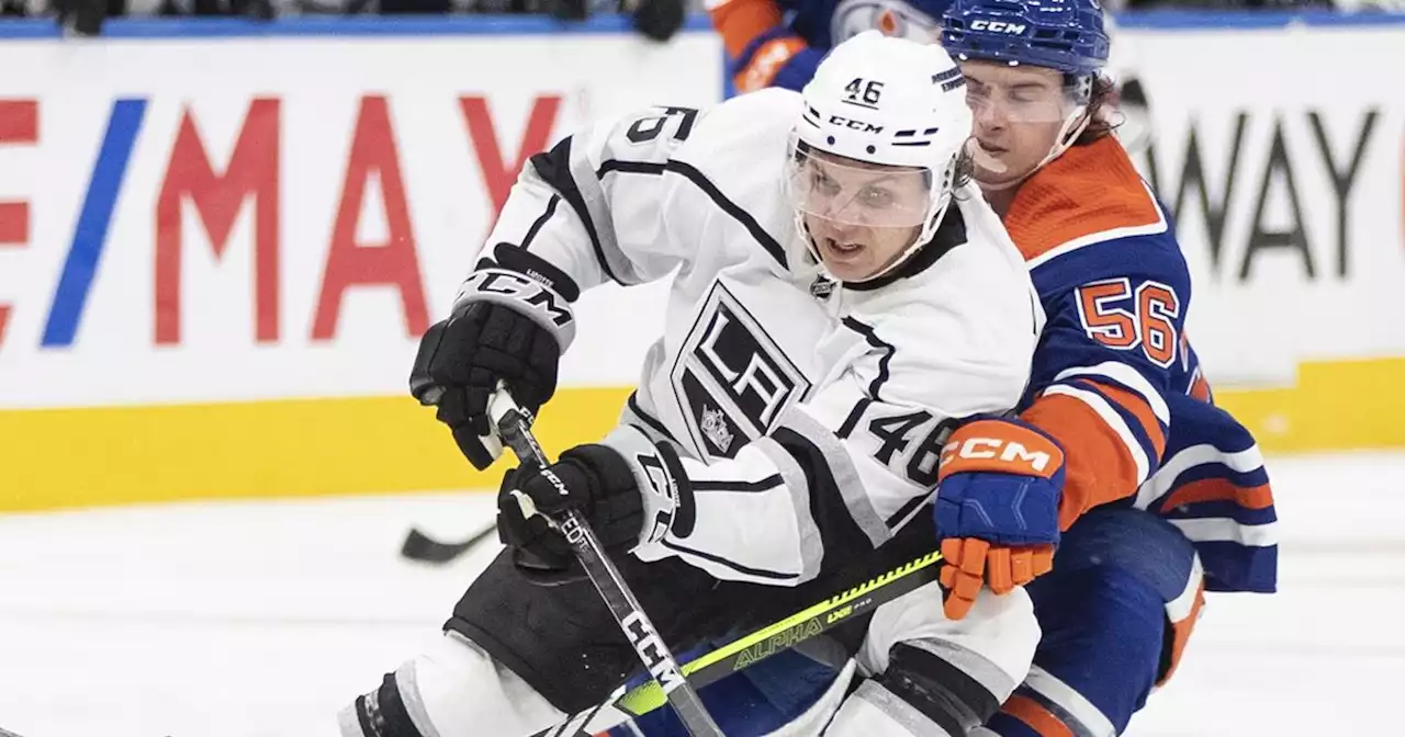 Kings' Blake Lizotte ruled out of Game 3 vs. Oilers because of lower-body injury