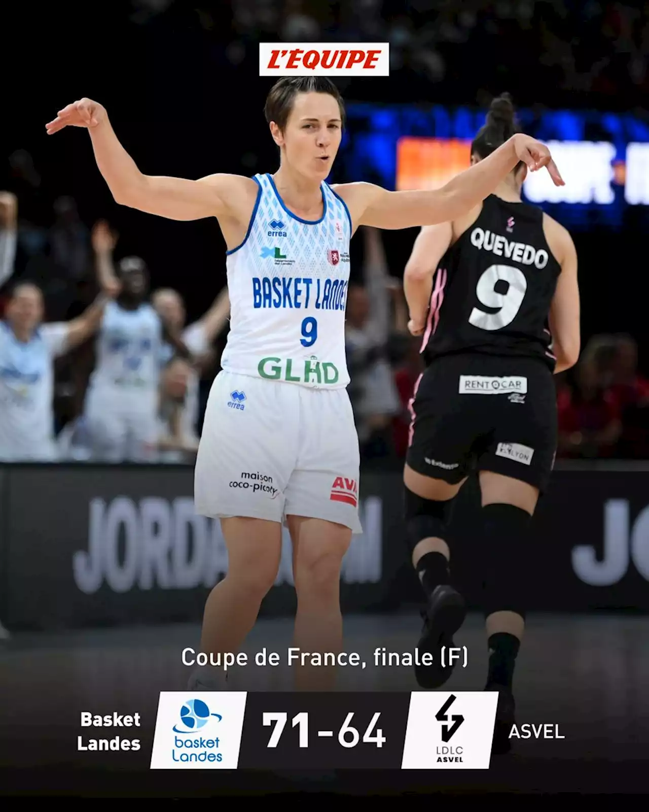 Basket Landes triomphe de l'Asvel et s'adjuge une deuxième Coupe de France femmes