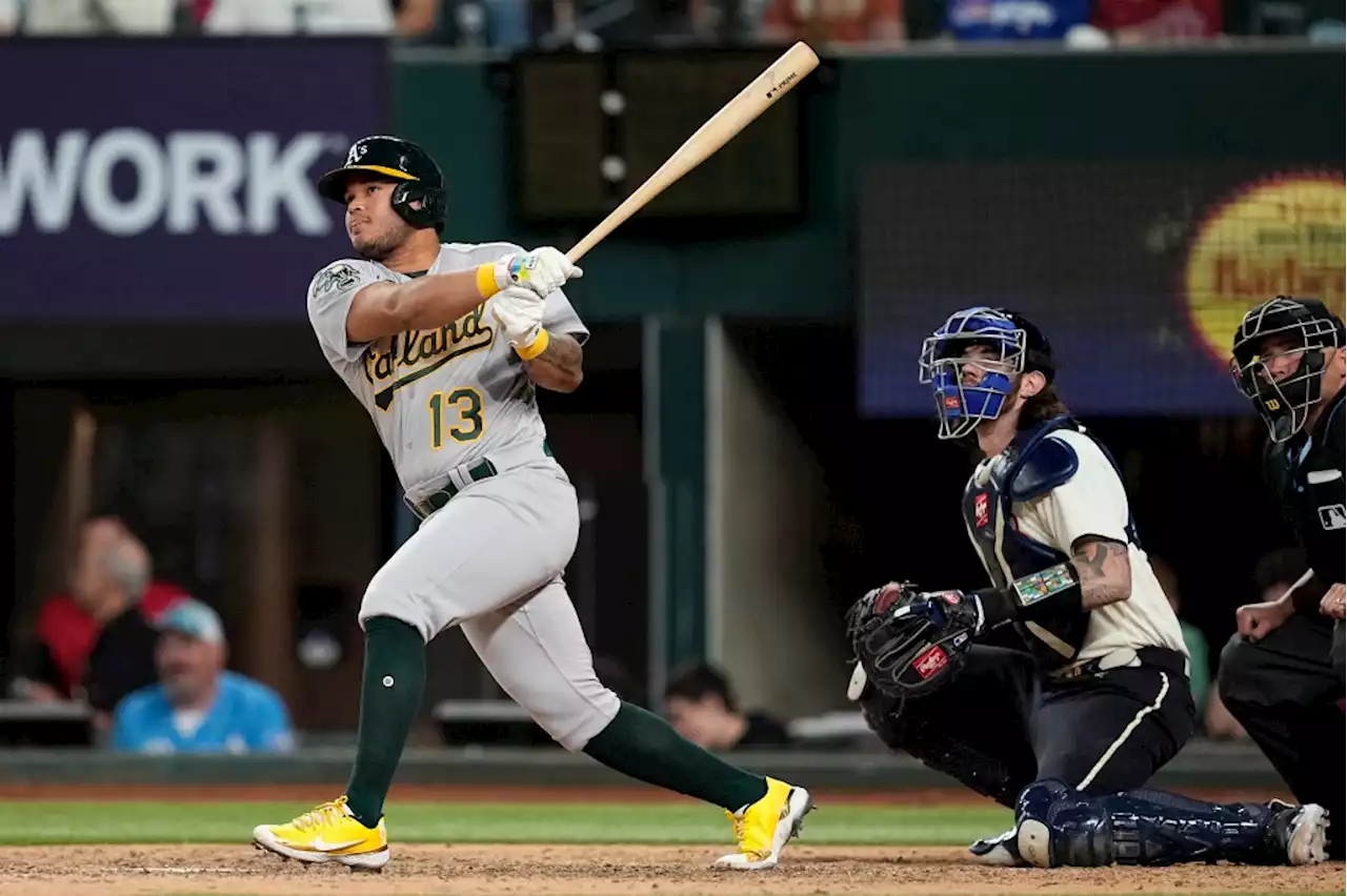 A’s end 7-game skid on Diaz’s pinch-hit HR in 9th vs Rangers