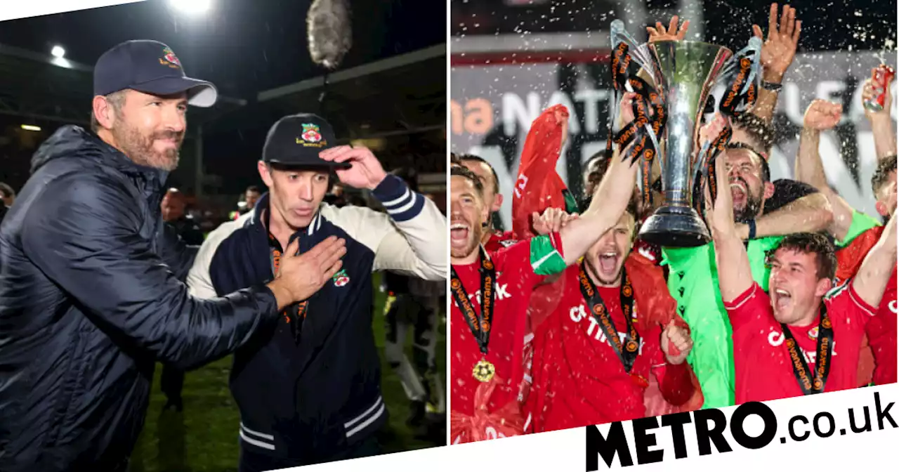 Ryan Reynolds speaks out as Wrexham secure promotion to English Football League