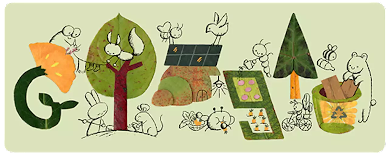 Google celebrates earth day with doodle