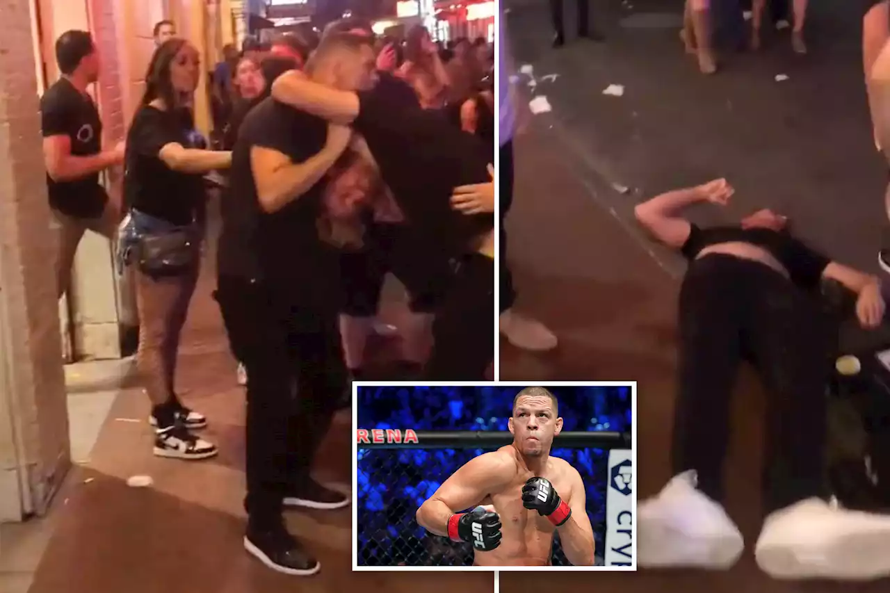 UFC legend Nate Diaz filmed choking man out cold in NOLA street brawl