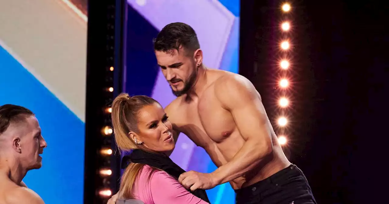 Amanda Holden has time of her life in risqué performance with hunky men on BGT