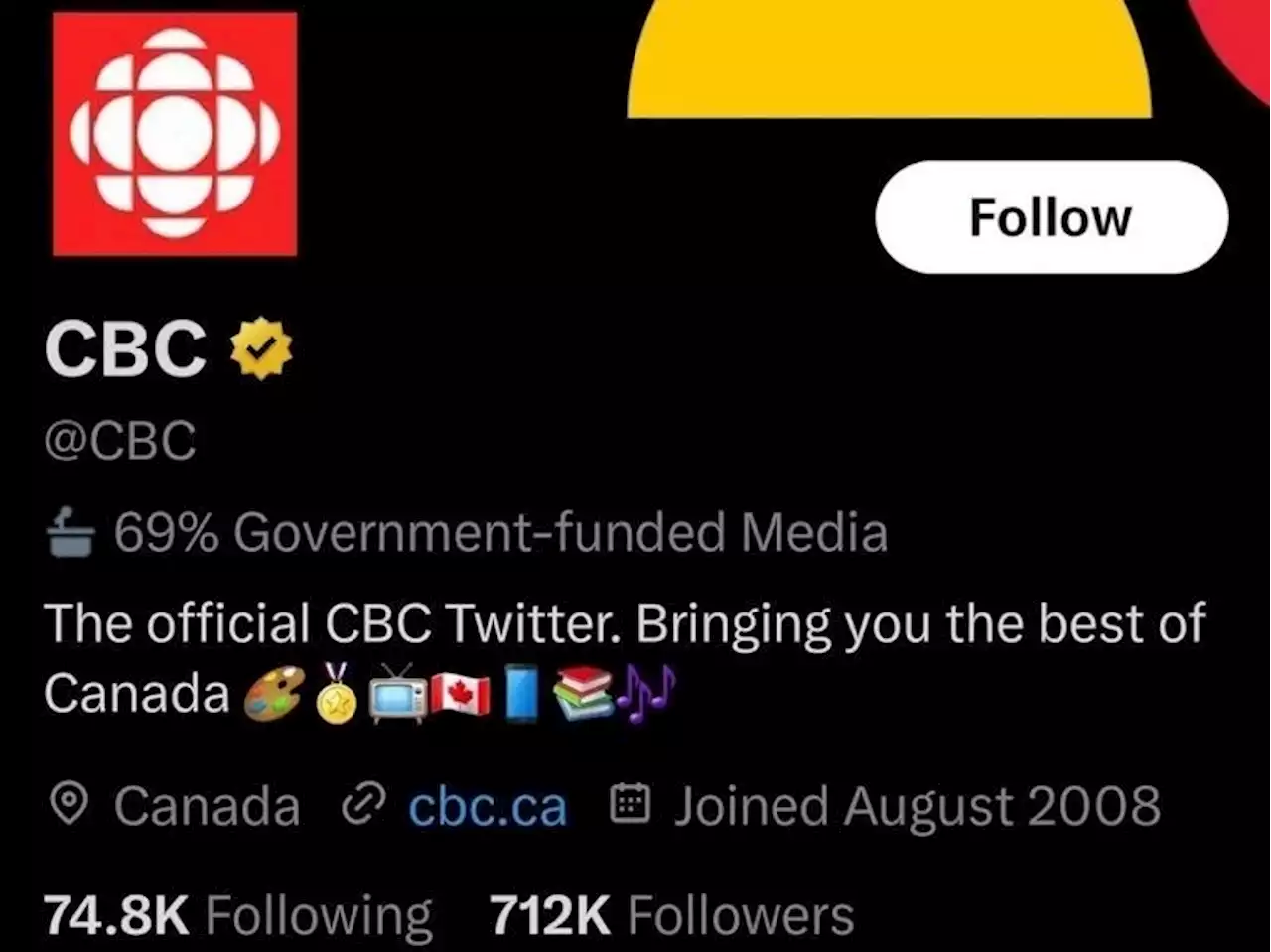 CBC keeps accounts 'on pause' after Twitter axes 'government-funded' tag