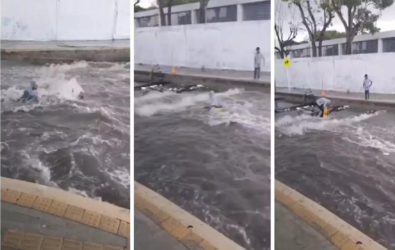 Hombre ahogado y domiciliario salvado, trágico saldo de arroyos en Barranquilla - Pulzo