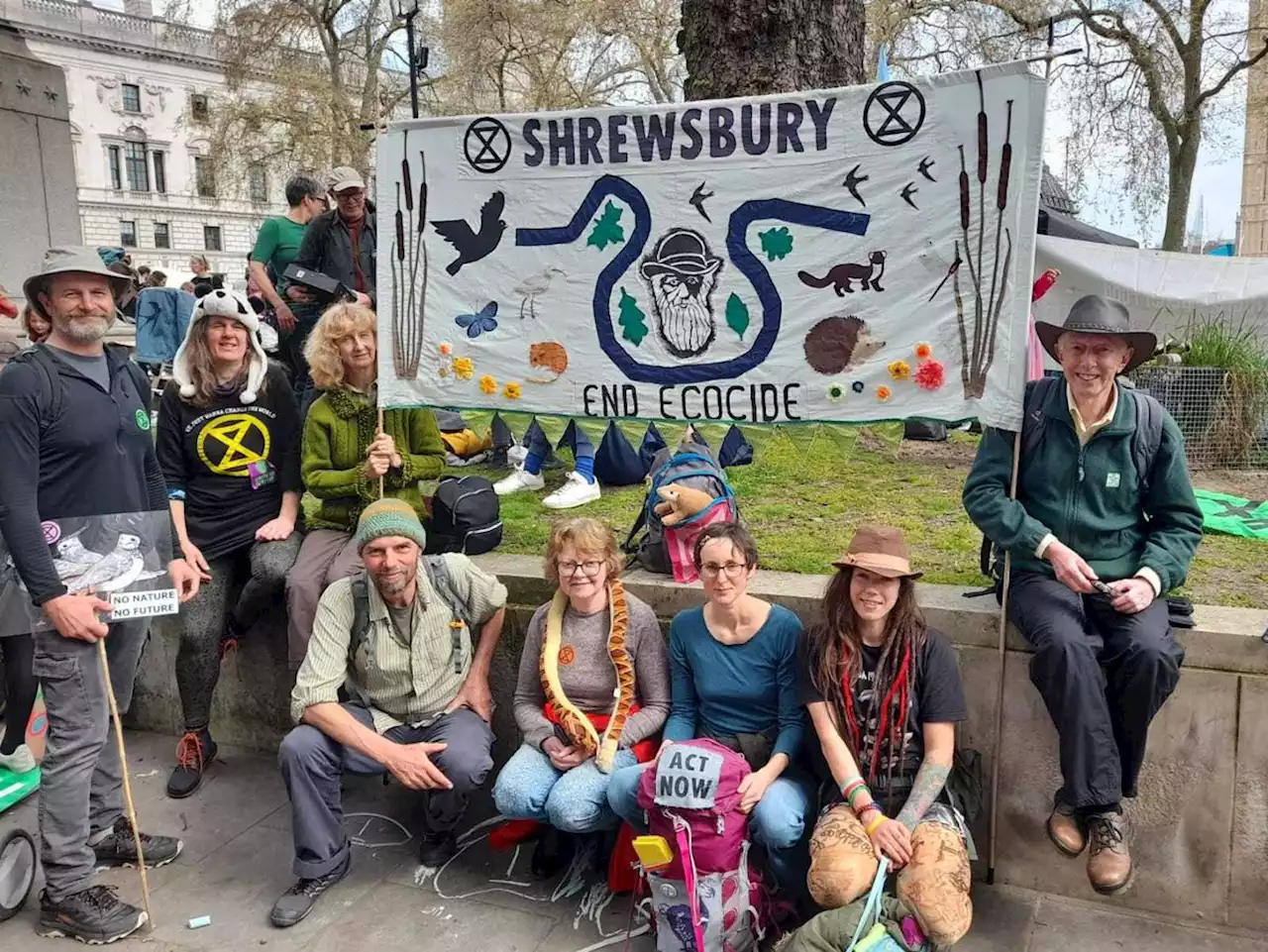 Shropshire climate protesters descend on capital to join huge eco protest