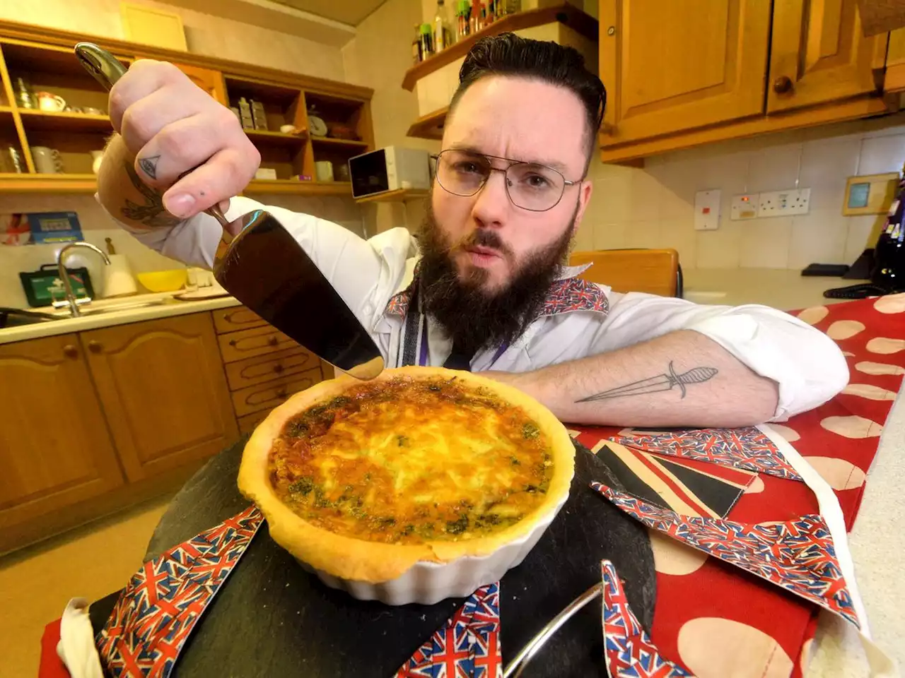 We made the Coronation Quiche - a tasty dish but beware of recipe mis-measurements