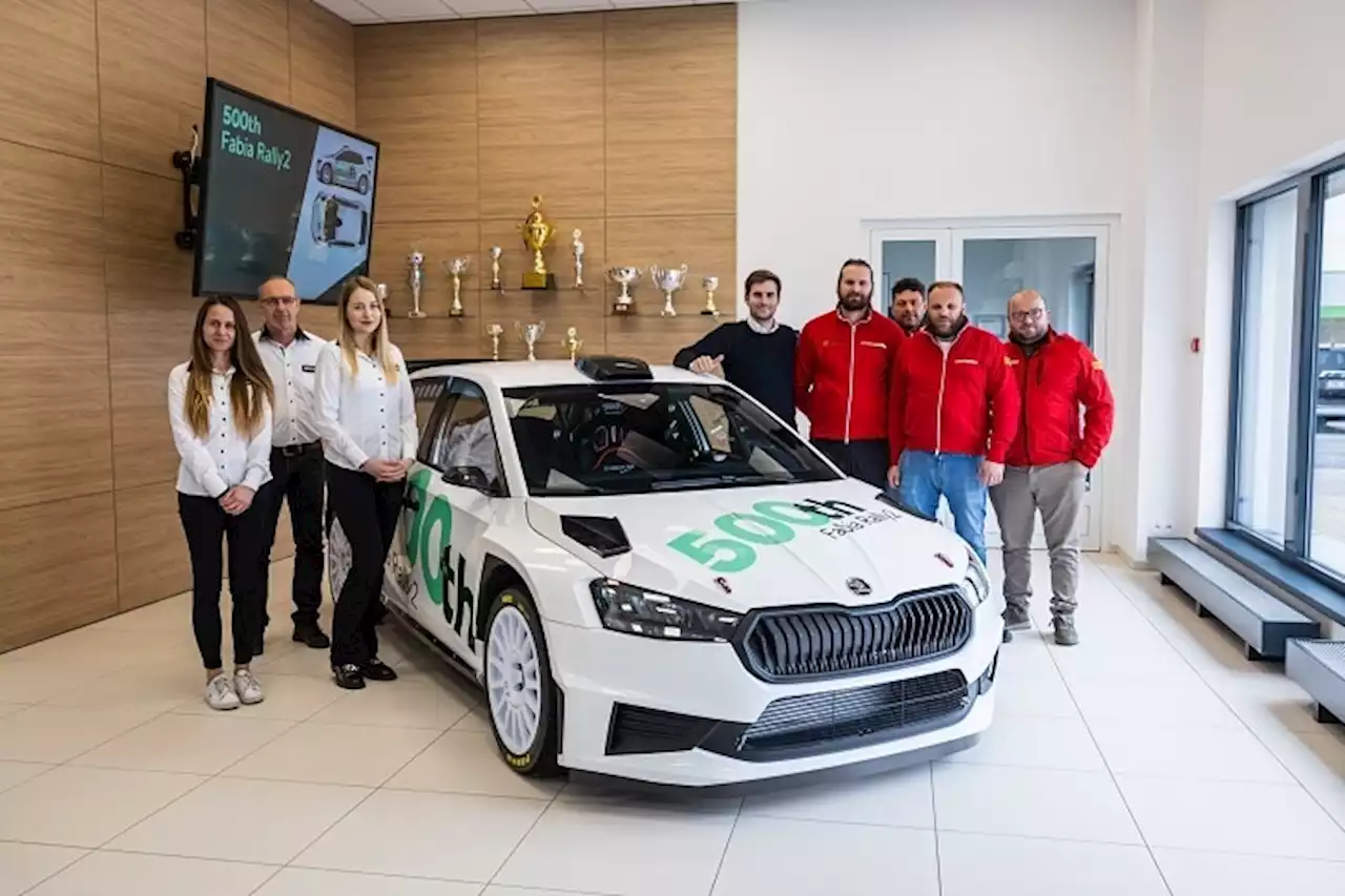 Skoda Motorsport liefert 500. Skoda Fabia Rally2 aus