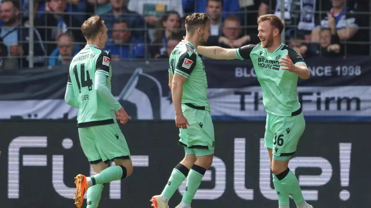 2. Fußball-Bundesliga: Sieg gegen Bielefeld - Hannover kann doch auswärts gewinnen