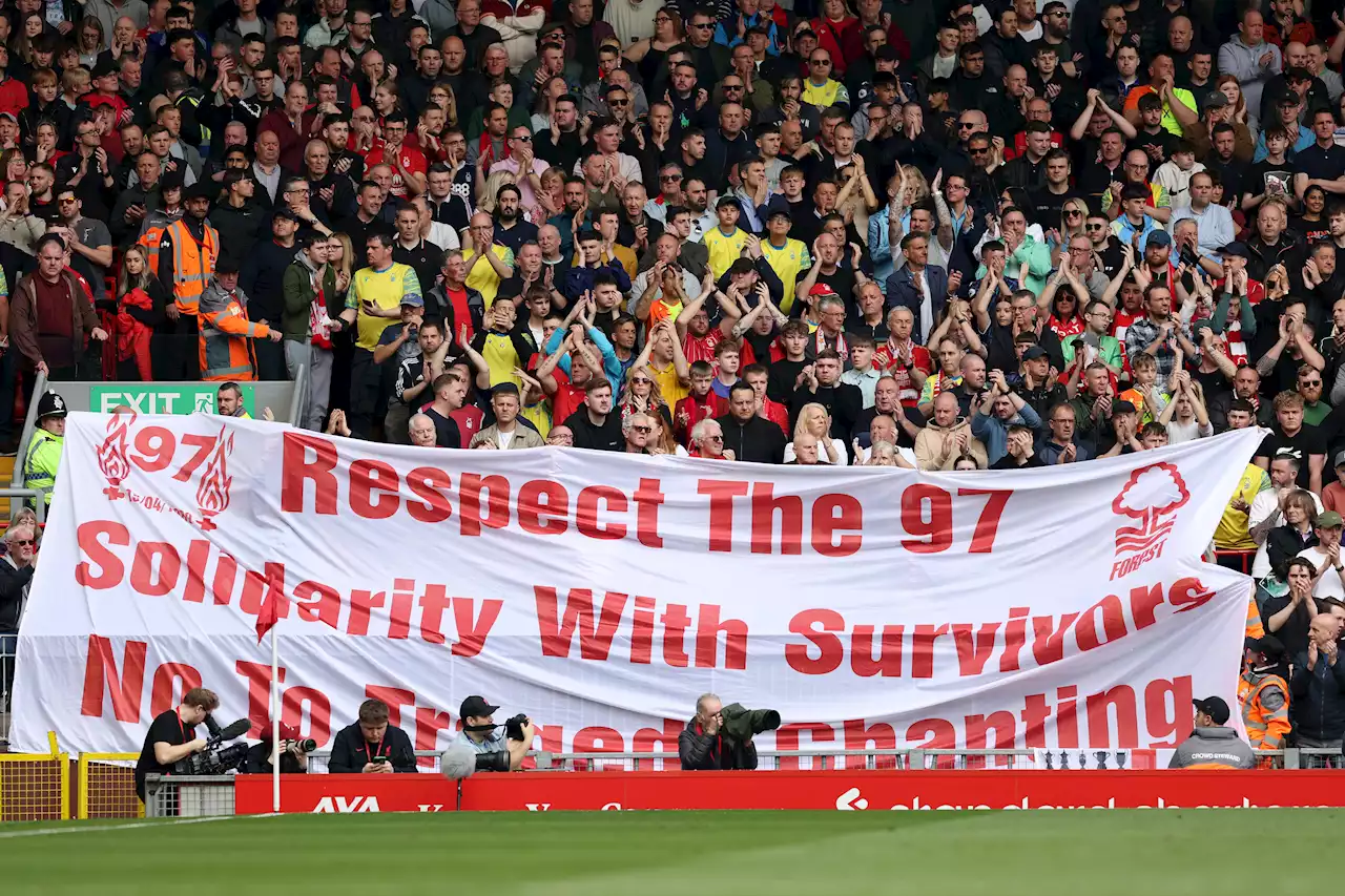 'Well played' - Forest fans get standing ovation at Liverpool with touching gesture for 97