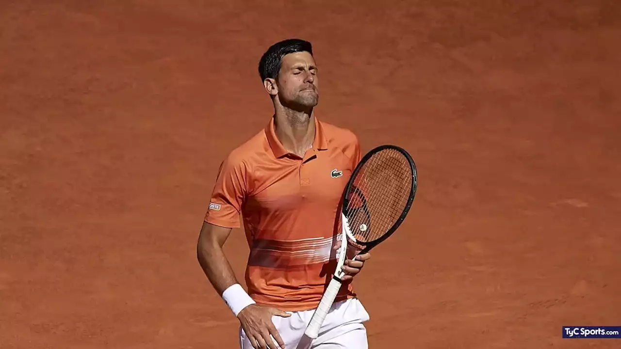 Novak Djokovic, baja en el Mastes 1000 de Madrid: el motivo - TyC Sports