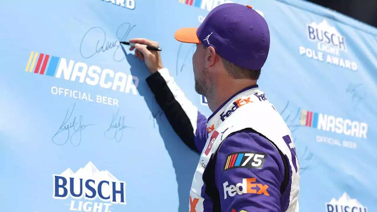 NASCAR qualifying results: Denny Hamlin on pole alongside Aric Almirola at Talladega