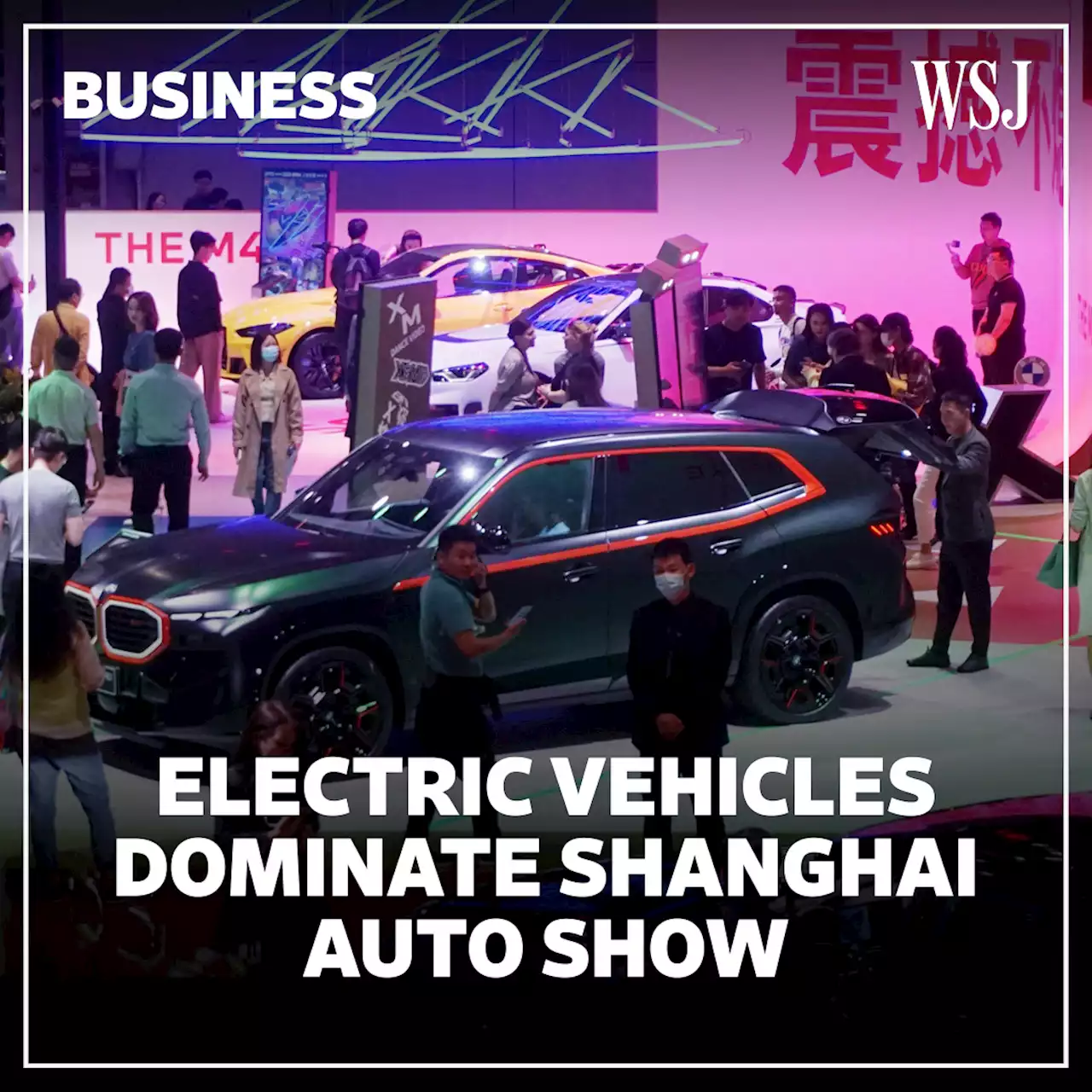 Car Makers Compete for China’s EV Market at Shanghai Auto Show