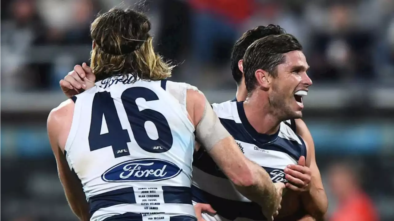 Swans humiliated in 50-year first as Cats dominate ‘special’ Grand Final rematch