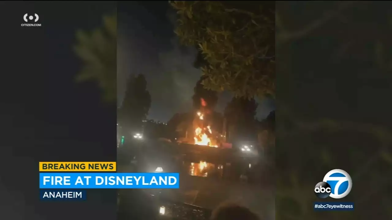 Disneyland's Tom Sawyer Island catches fire